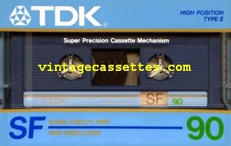 TDK TDK SF 1985–86 Type II Cassette Tape