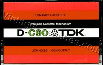 TDK TDK D 1975–78 Type I Cassette Tape