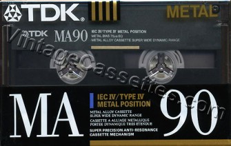 TDK TDK MA 1990 Type IV Cassette Tape
