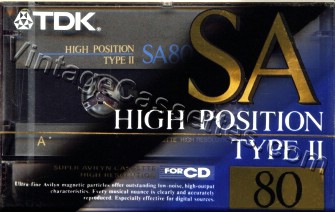 TDK TDK SA "R" 1992–93 Type II Cassette Tape