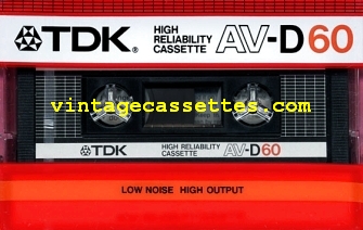 TDK TDK AV-D 1985–86 Type I Cassette Tape