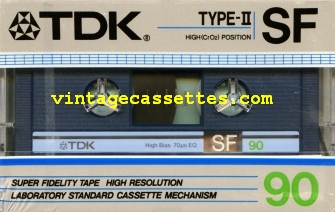 TDK TDK SF 1986–87 Type II Cassette Tape