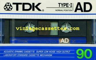 TDK TDK AD 1986–87 Type I Cassette Tape