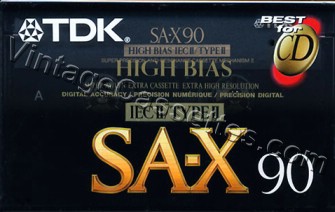 TDK TDK SA-X 1992–97 Type II Cassette Tape