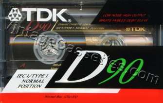 TDK TDK D 1991 Type I Cassette Tape