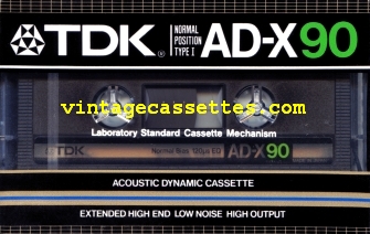 TDK TDK AD-X 1984–85 Type I Cassette Tape