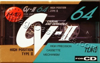 TDK TDK CV-II 1990–91 Type II Cassette Tape
