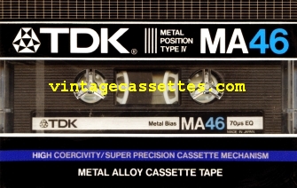 TDK TDK MA 1984 Type IV Cassette Tape