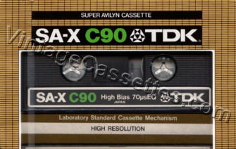 TDK TDK SA-X 1979–81 Type II Cassette Tape