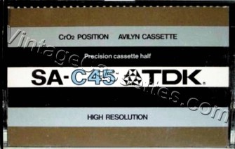 TDK TDK SA 1974–75 Type II Cassette Tape