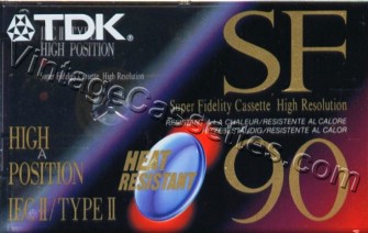 TDK TDK SF "ET" 1992–95 Type II Cassette Tape