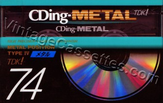 TDK TDK CDing-IV "A" 1993–94 Type IV Cassette Tape