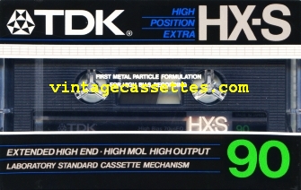 TDK TDK HX-S 1982–84 Type II Cassette Tape