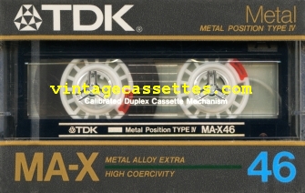 TDK TDK MA 1985–86 Type IV Cassette Tape