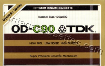 TDK TDK OD 1979–81 Type I Cassette Tape