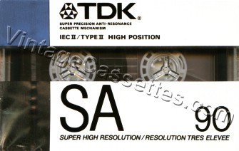 TDK TDK SA 1988 Type II Cassette Tape
