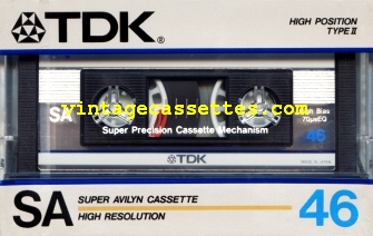 TDK TDK SA 1985–86 Type II Cassette Tape