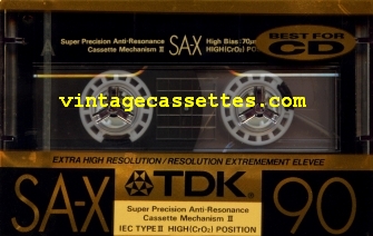 TDK TDK SA-X 1989 Type II Cassette Tape