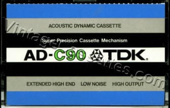 TDK TDK AD 1975–78 Type I Cassette Tape