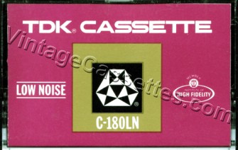 TDK TDK LN c-180 Type I 1972–73 Type I Cassette Tape