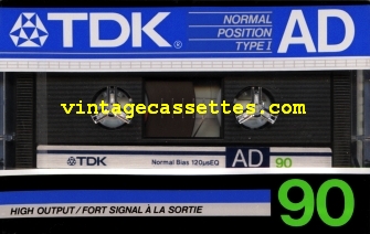 TDK TDK AD 1985–86 Type I Cassette Tape