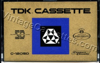 TDK TDK SD c-120 1972–73 Type I Cassette Tape