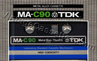 TDK TDK MA 1979–81 Type IV Cassette Tape