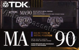 TDK TDK MA "SE" 1990–91 Type IV Cassette Tape