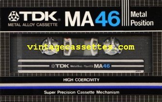 TDK TDK MA 1982–83 Type IV Cassette Tape