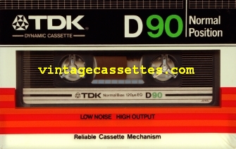 TDK TDK D 1982–83 Type I Cassette Tape