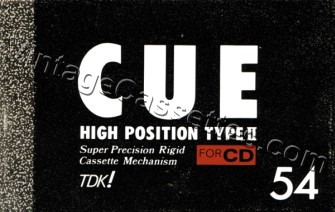 TDK TDK CUE BLACK Type II SF tape inside 1989 Type II Cassette Tape
