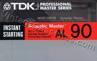 TDK TDK AL Type I Instant Start, Leaderless 1989 Type I Cassette Tape