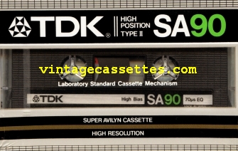 TDK TDK SA 1984–85 Type II Cassette Tape