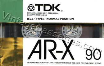 TDK TDK AR-X 1988 Type I Cassette Tape
