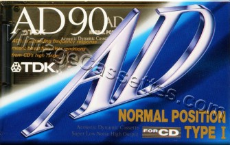 TDK TDK AD "A" 1992–93 Type I Cassette Tape
