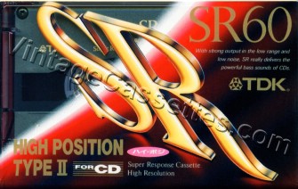TDK TDK SR "R" 1992–93 Type II Cassette Tape