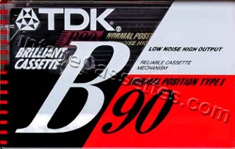 TDK TDK B 1990–91 Type I Cassette Tape