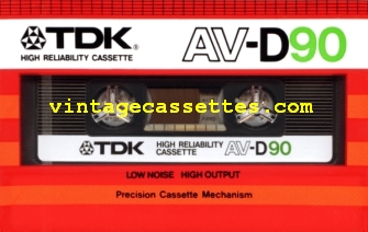 TDK TDK AV-D 1982–84 Type I Cassette Tape