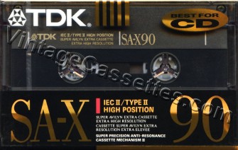 TDK TDK SA-X 1990 Type II Cassette Tape
