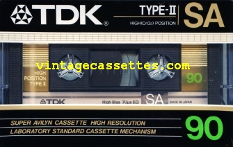 TDK TDK SA 1986–87 Type II Cassette Tape