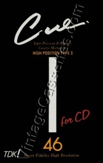 TDK TDK CUE BLACK Type II SF tape inside 1988–89 Type II Cassette Tape