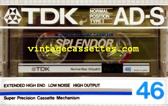 TDK TDK AD-S 1984 Type I Cassette Tape