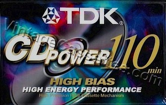 TDK TDK CD Power 1997–01 Type II Cassette Tape