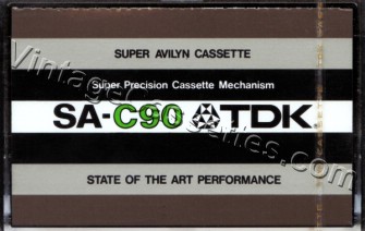 TDK TDK SA 1975–78 Type II Cassette Tape