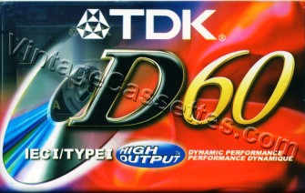 TDK TDK D 1997–01 Type I Cassette Tape
