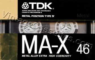 TDK TDK MA-X 1989 Type II Cassette Tape