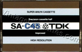 TDK TDK SA 1975–78 Type II Cassette Tape
