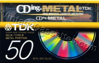 TDK TDK CDing Metal "EB" 1997–01 Type IV Cassette Tape