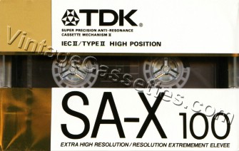 TDK TDK SA-X 1988 Type II Cassette Tape