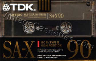 TDK TDK SA-X "SE" 1990–91 Type II Cassette Tape